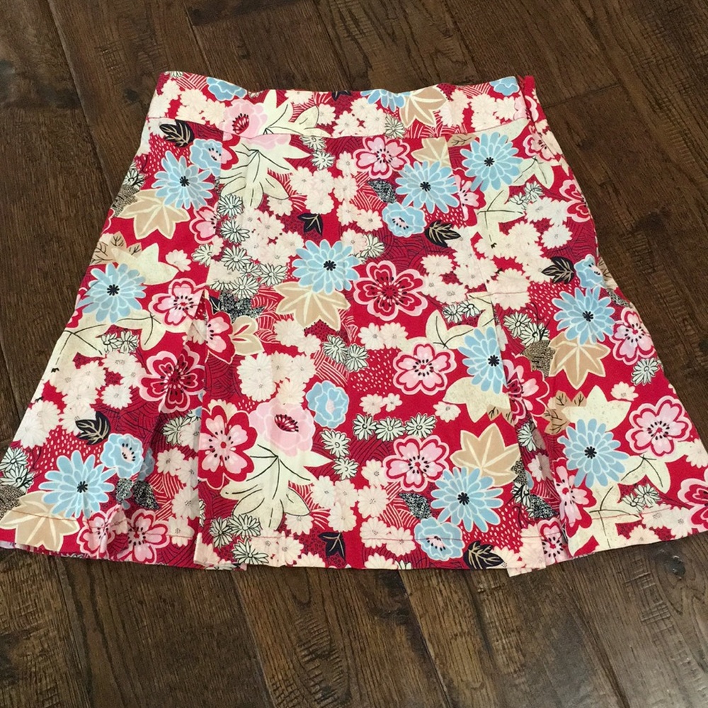 Floral pleated skirt size S